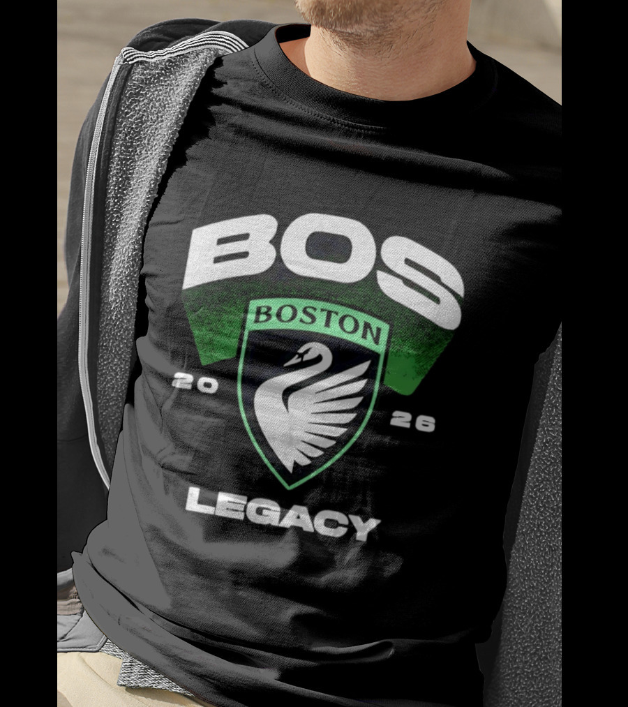 Boston Legacy FC BOS Swan Emblem 2026 T-Shirt