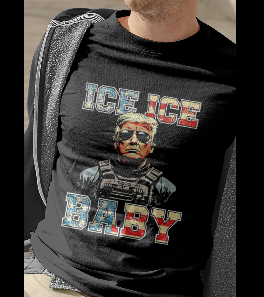 Ice Ice Baby Donald Trump America Sunglasses Vest T-Shirt