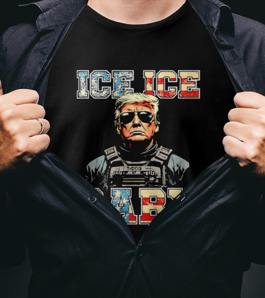 Ice Ice Baby Donald Trump America Sunglasses Vest T-Shirt
