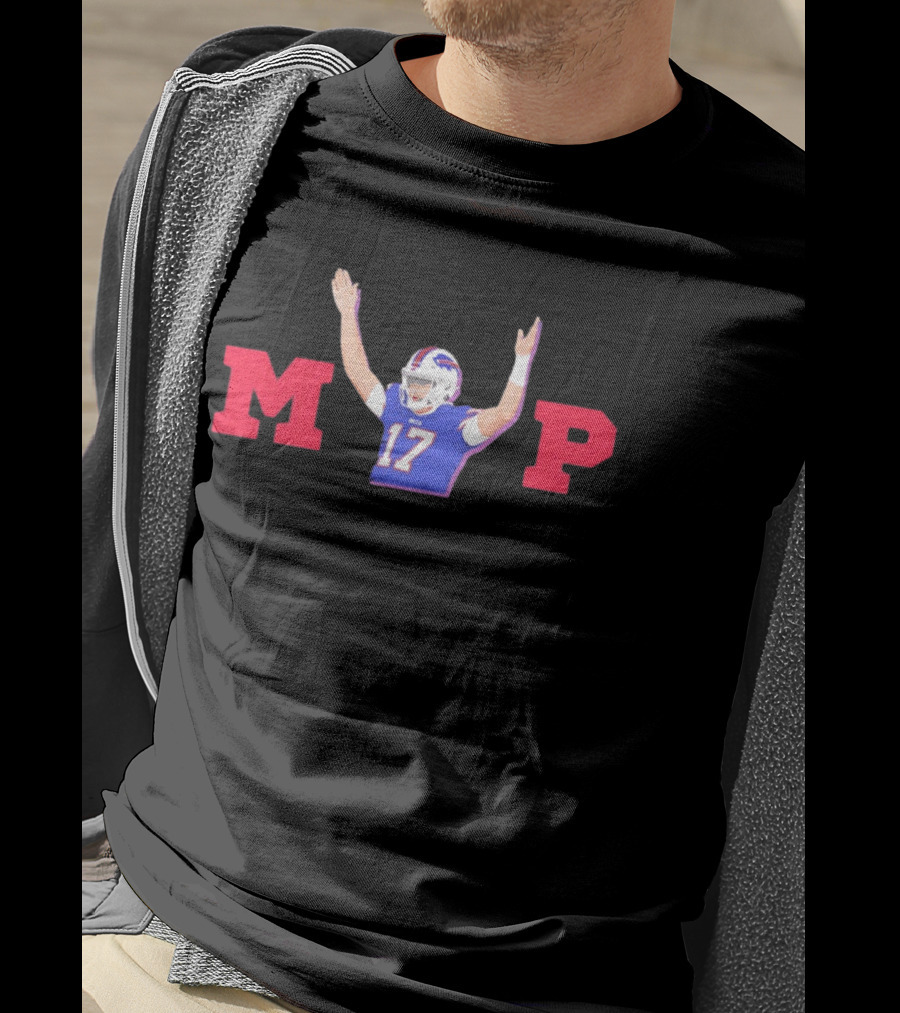 Josh Allen MVP 17 Buffalo Football Quarterback Celebration T-Shirt