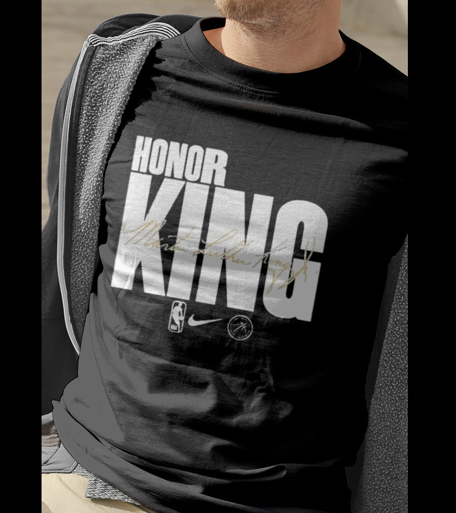 Honor King Martin Luther King Jr NBA Nike Los Angeles Lakers T-Shirt