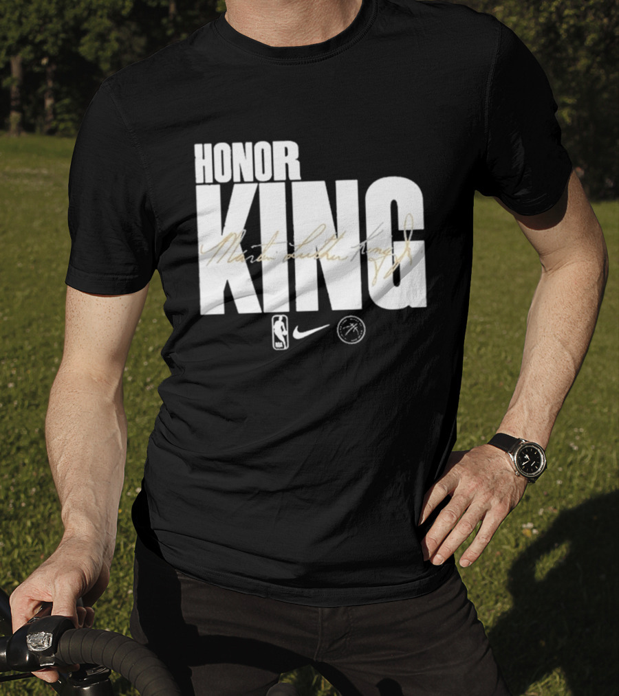 Honor King Martin Luther King Jr NBA Nike Los Angeles Lakers T-Shirt