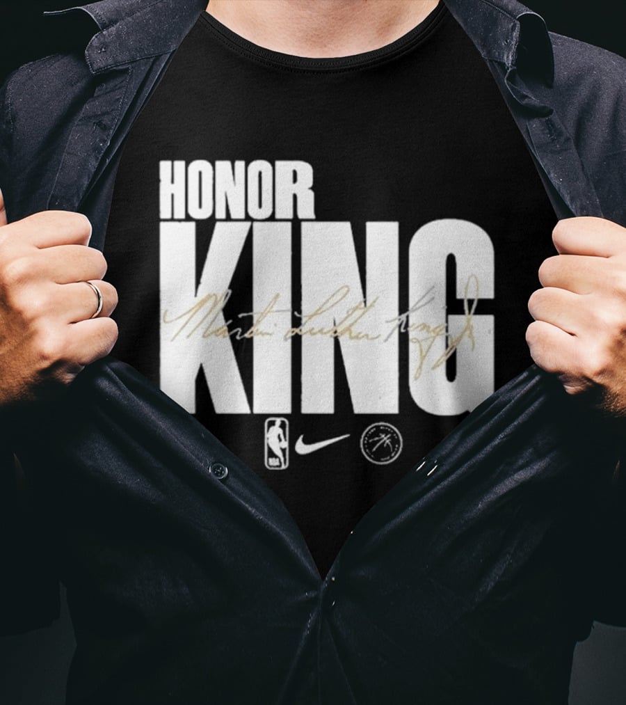 Honor King Martin Luther King Jr NBA Nike Los Angeles Lakers T-Shirt