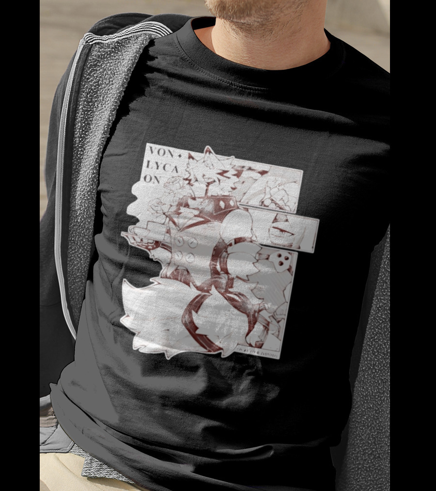 Von Lycaon Monochrome Comic Tea Time T-Shirt