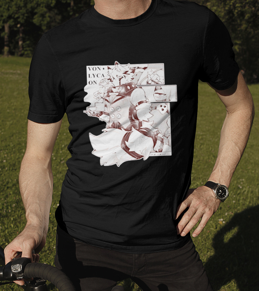 Von Lycaon Monochrome Comic Tea Time T-Shirt