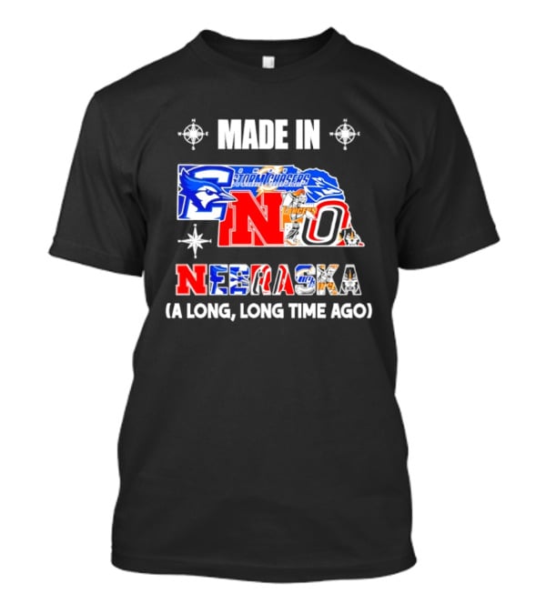 Made In Nebraska Long Time Ago College Sports State T-Shirt