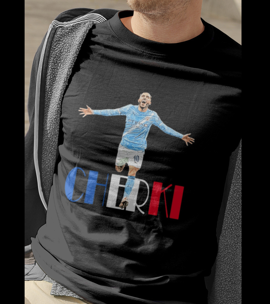 Rayan Cherki 10 Manchester City Etihad Airways T-Shirt