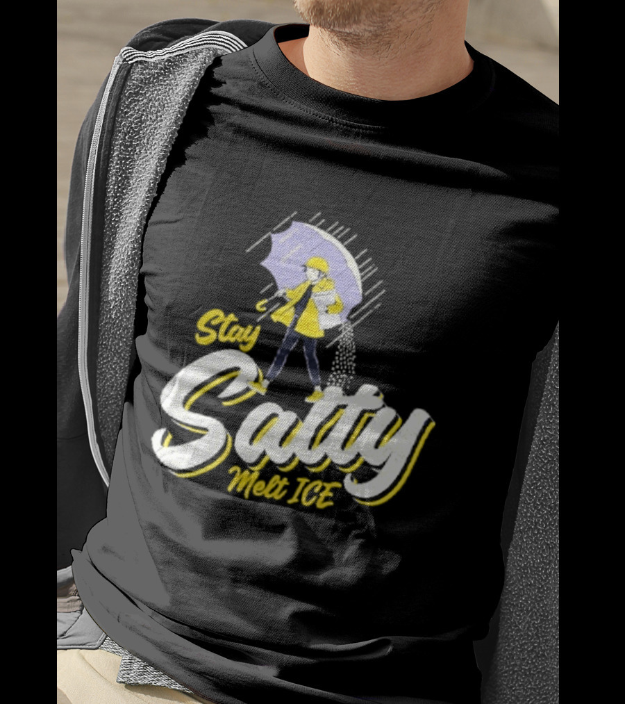 Stay Salty Umbrella Yellow Outfit Melt ICE T-Shirt