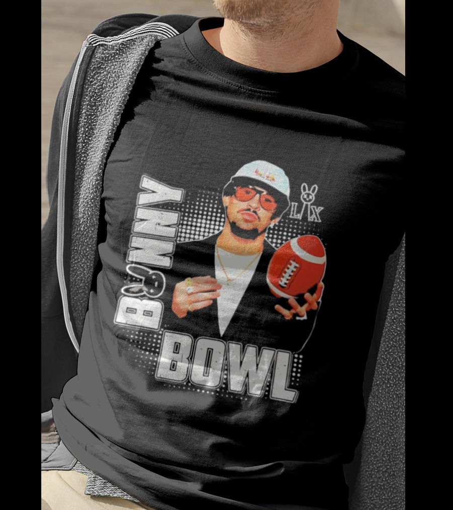 Bad Bunny Team Benito Super Bowl LIX Football Fun Wear T-Shirt