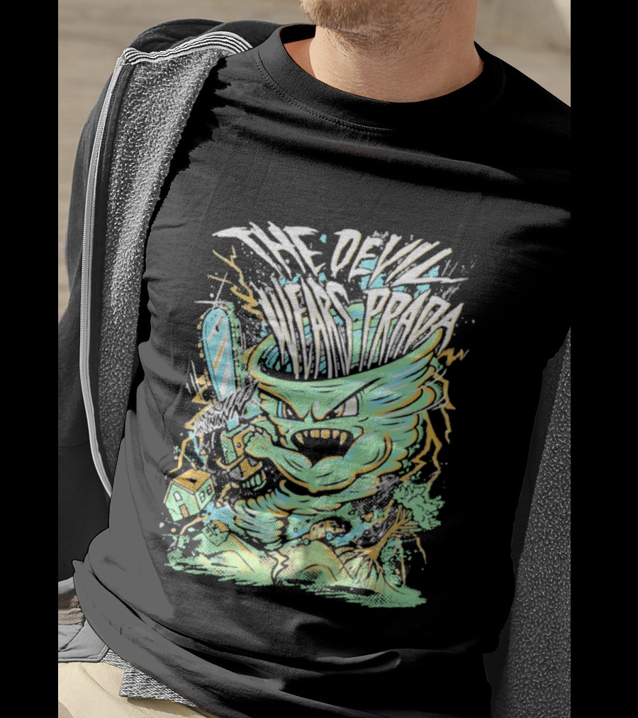 The Devil Wears Prada Brutal Chainsaw Creature T-Shirt