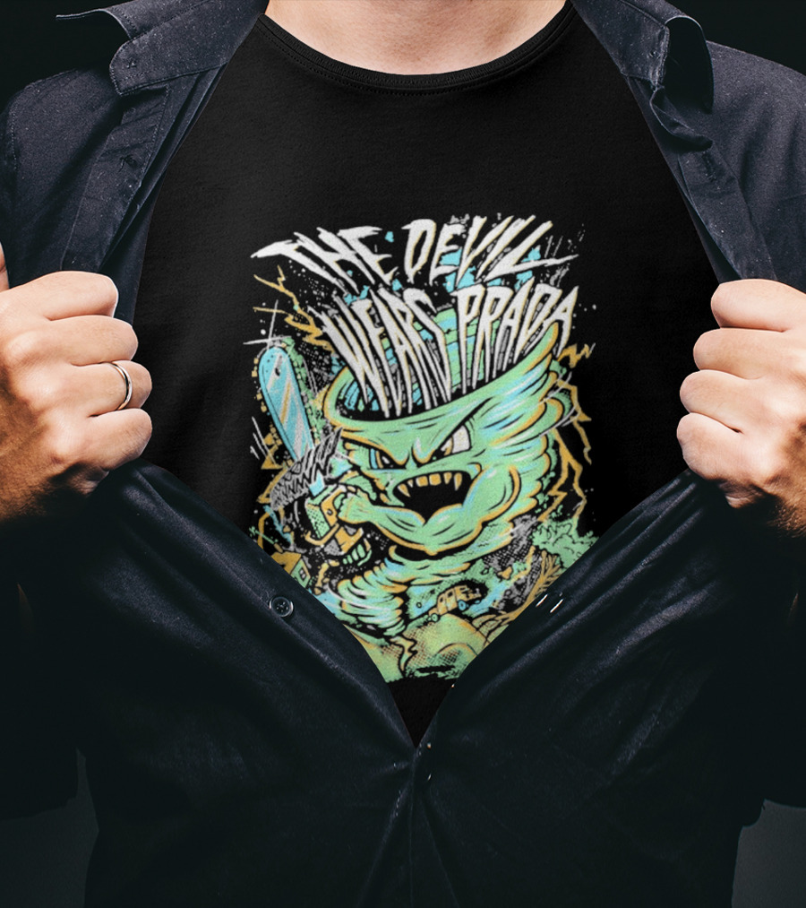 The Devil Wears Prada Brutal Chainsaw Creature T-Shirt