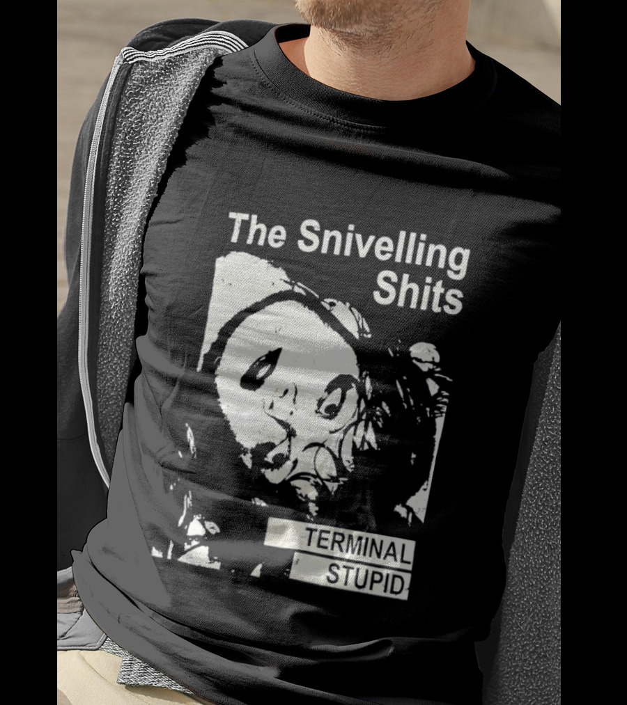 The Snivelling Shits Terminal Stupid Album Cover T-Shirt