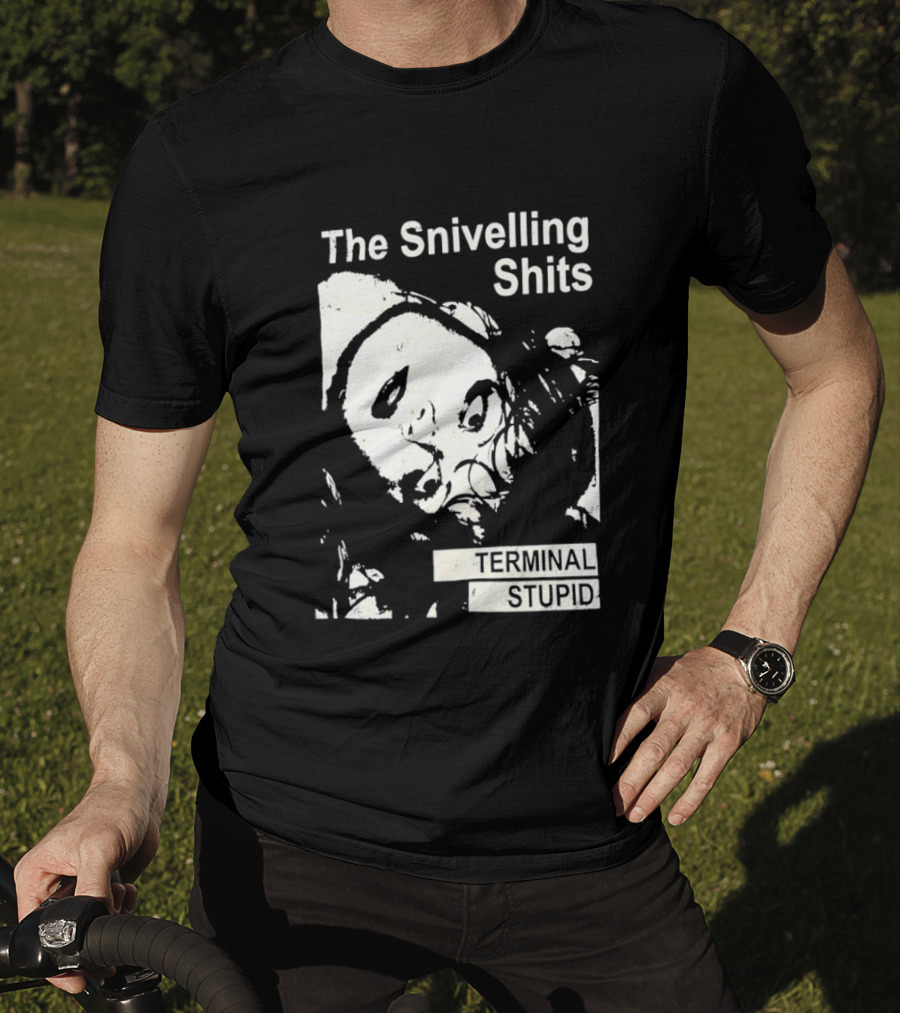 The Snivelling Shits Terminal Stupid Album Cover T-Shirt