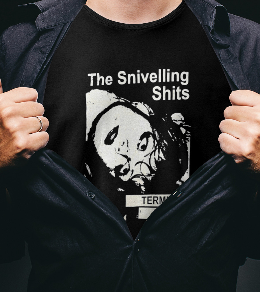 The Snivelling Shits Terminal Stupid Album Cover T-Shirt