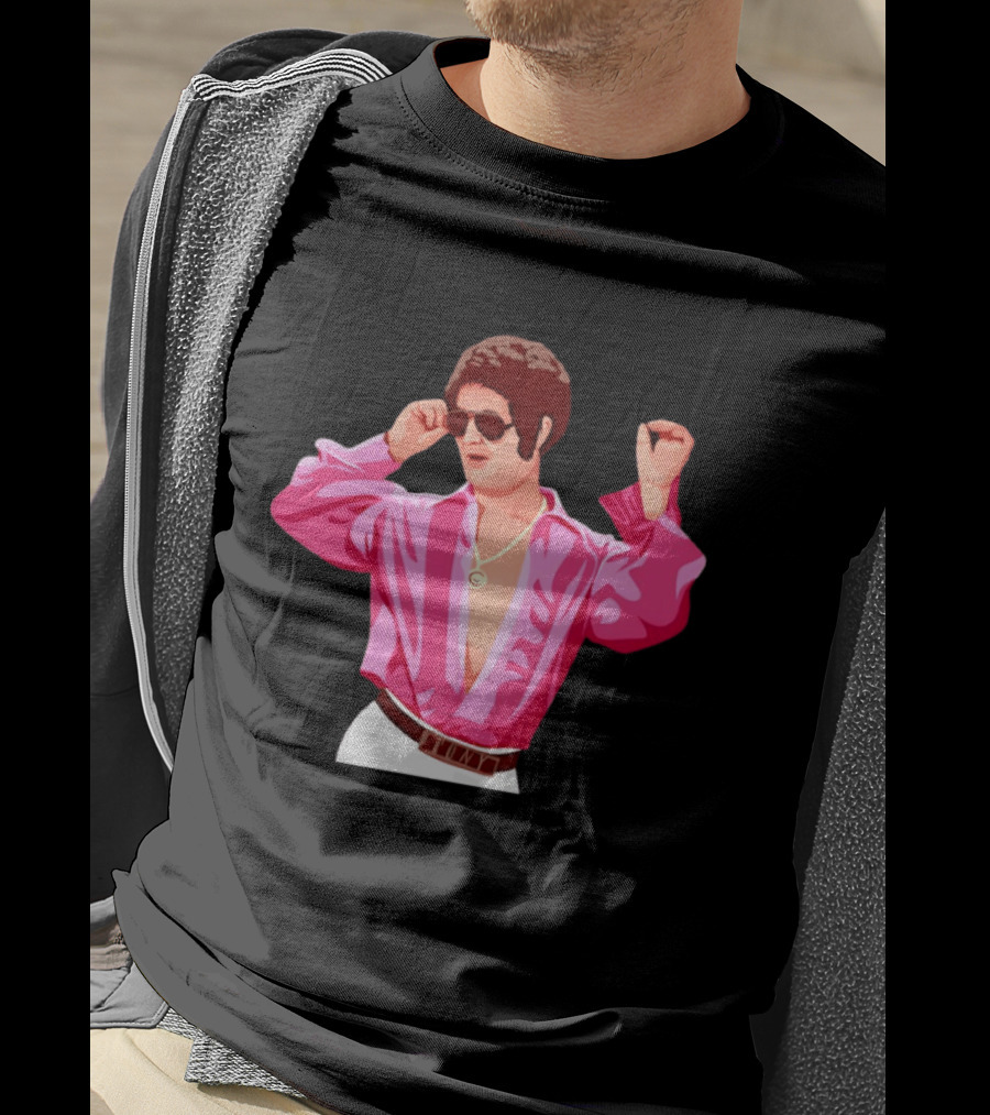 Tony Angelino Cartoon Parody Pink Sunglasses Iconic Look T-Shirt