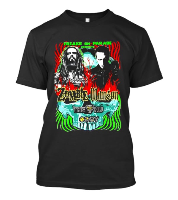Freaks On Parade Presents Zombie Manson The HU Orgy 2026 Summer Tour T-Shirt