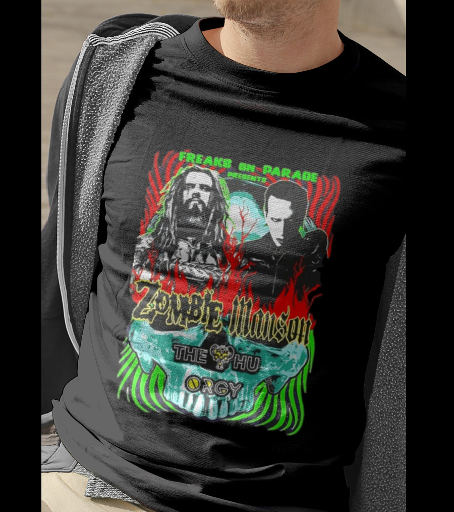 Freaks On Parade Presents Zombie Manson The HU Orgy 2026 Summer Tour T-Shirt