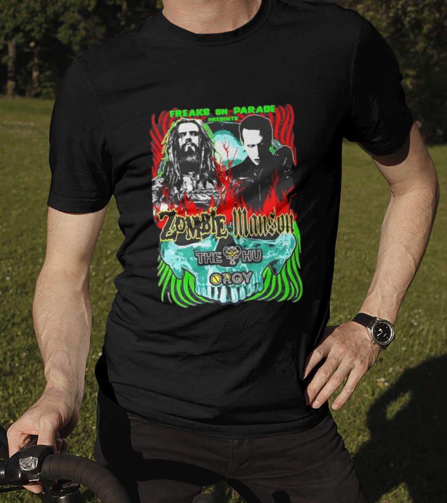 Freaks On Parade Presents Zombie Manson The HU Orgy 2026 Summer Tour T-Shirt