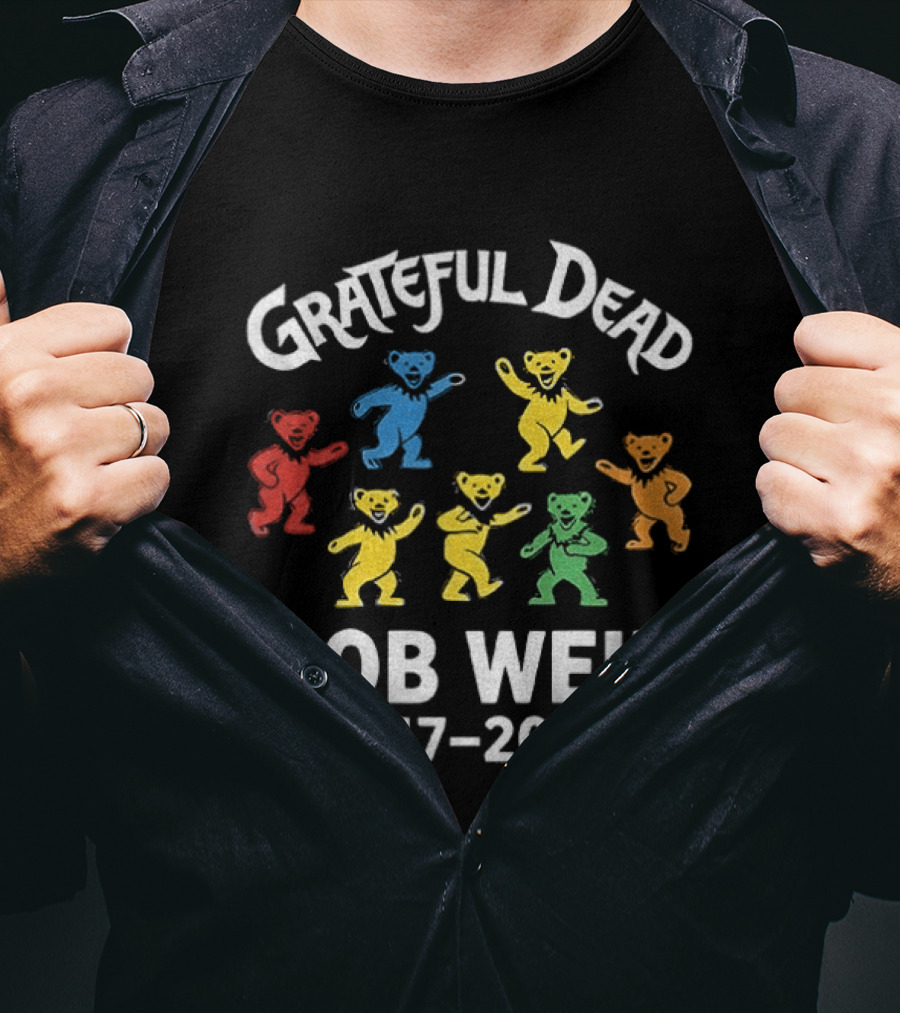 Grateful Dead Bob Weir 1947 2026 Dancing Bears T-Shirt