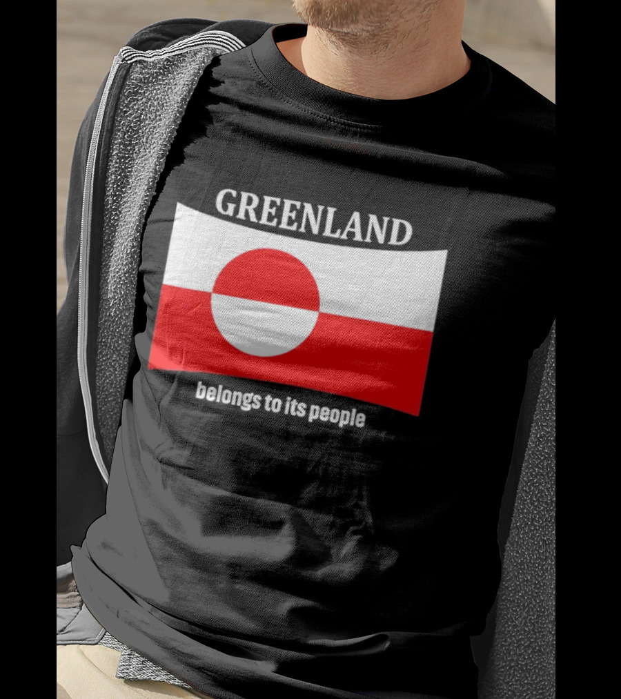 Greenland Flag Symbolizes Independence And Belonging To Its People T-Shirt