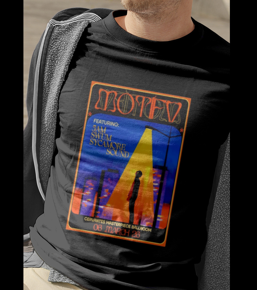 Motifv Featuring 5AM SWUM Sycamore Sound Cervantes' Masterpiece Ballroom March 6 2026 T-Shirt