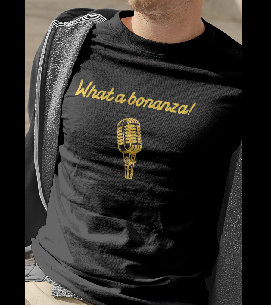 What A Bonanza California Golden Bears Microphone T-Shirt