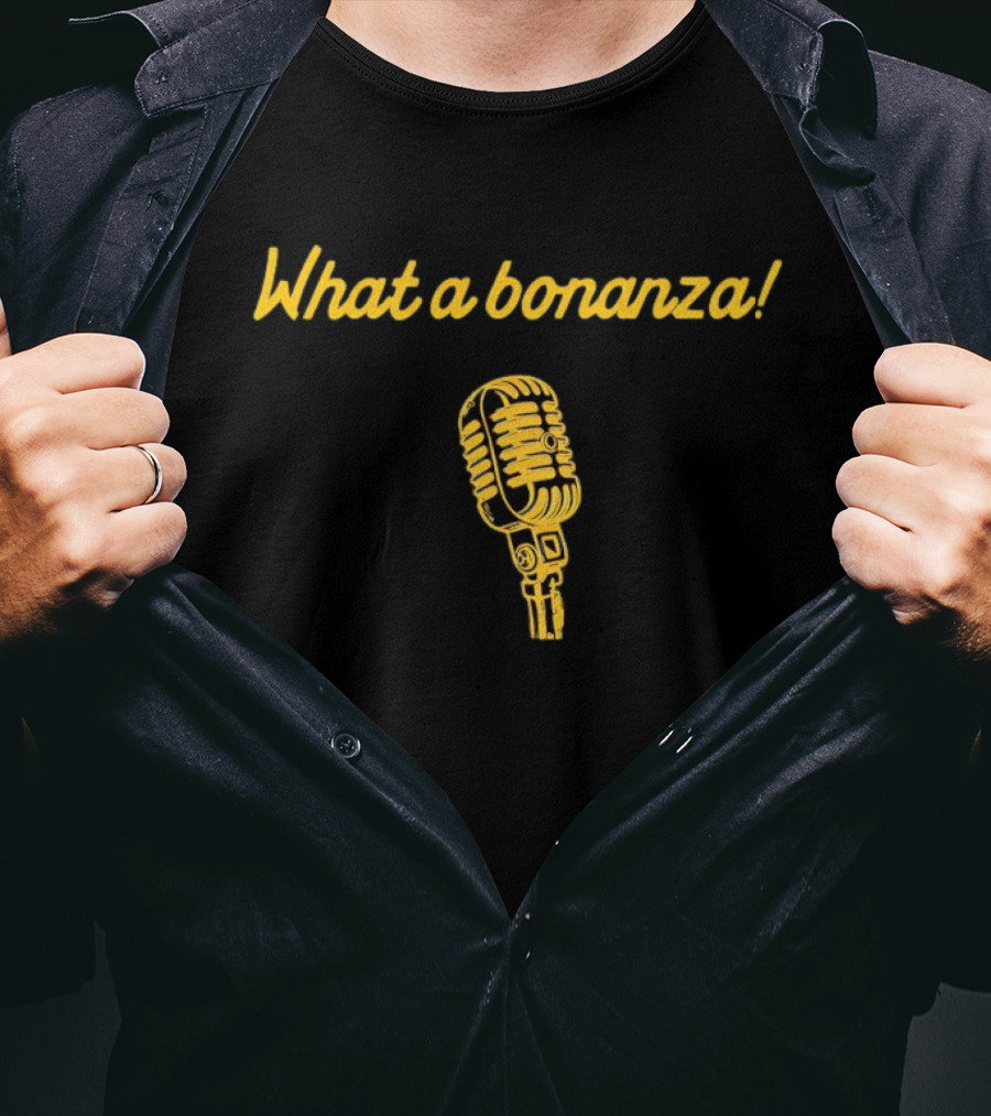 What A Bonanza California Golden Bears Microphone T-Shirt
