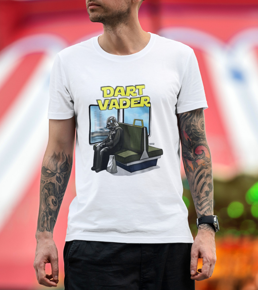 Dart Vader On Train Journey T-Shirt