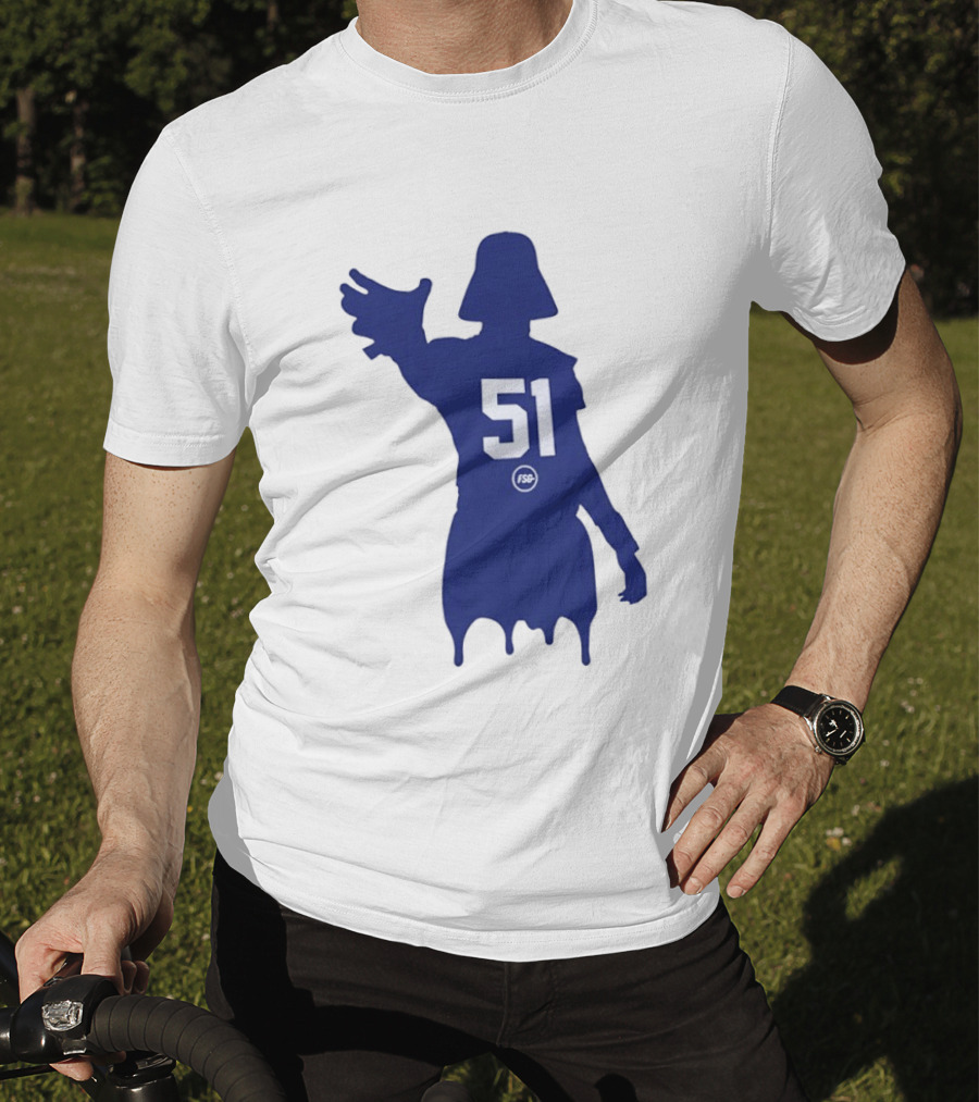 Darth Vader Silhouette Abdul Carter 51 New York Giants Football T-Shirt