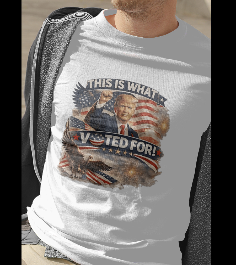 This Is What I Voted For Trump Eagle American Flag T-Shirt