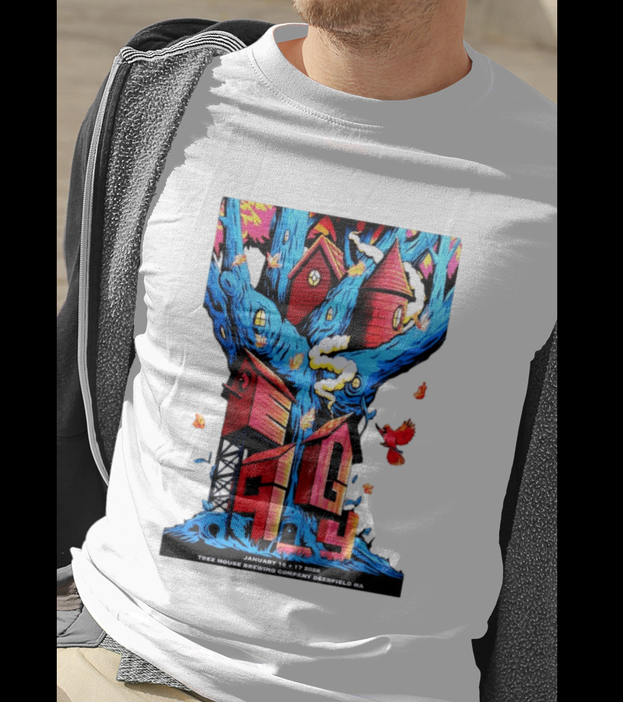 EGGY Tree House Brewing Company January 16 17 2026 Deerfield MA T-Shirt