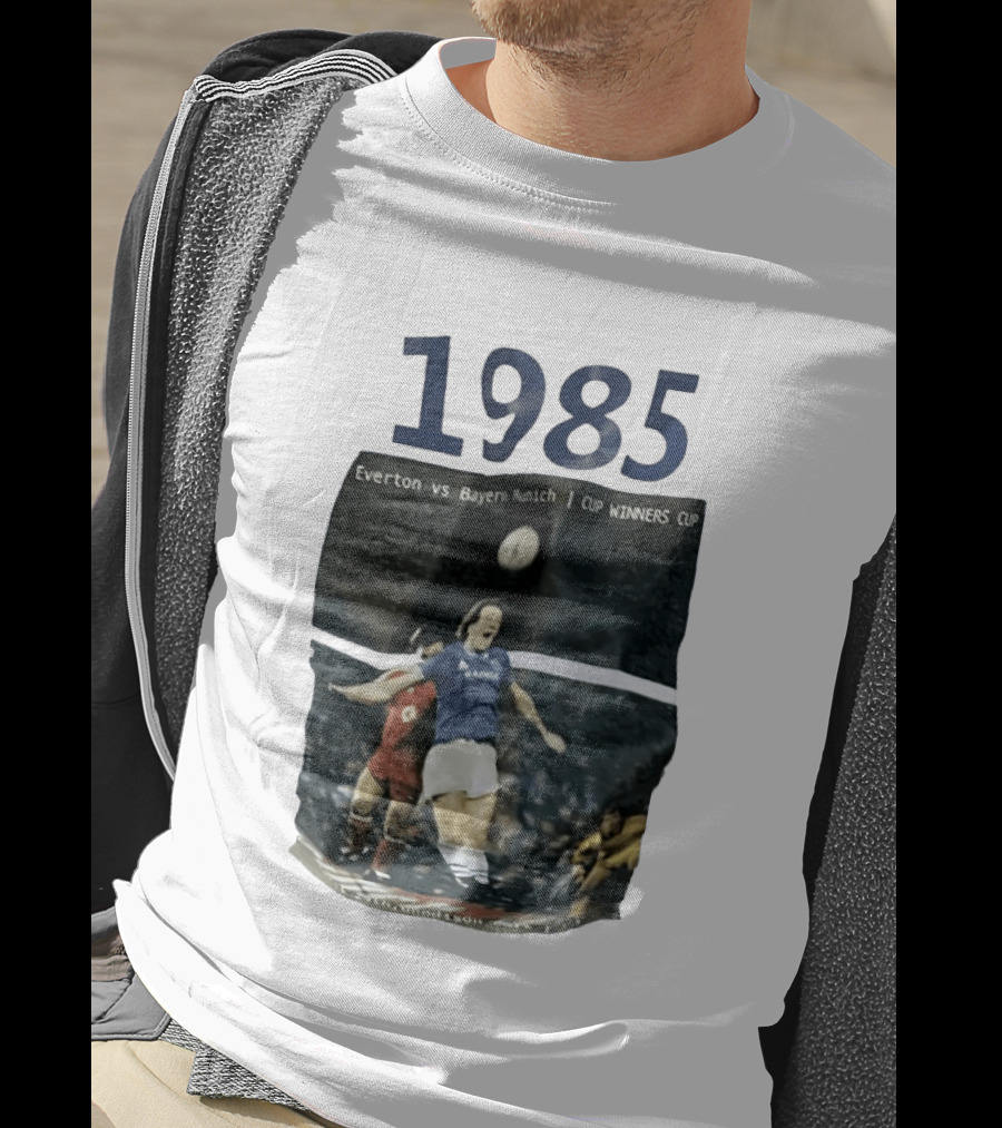Everton Vs Bayern Munich 1985 CUP WINNERS CUP Football Match T-Shirt