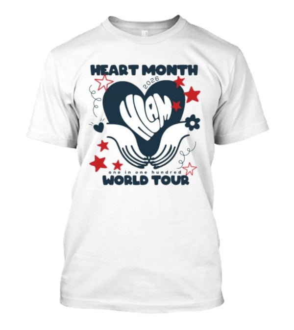 Heart Month 2026 HLAM Band One In One Hundred World Tour T-Shirt