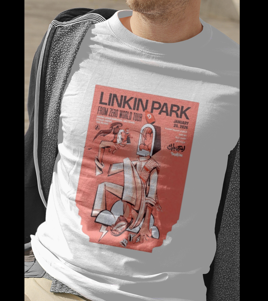 Linkin Park From Zero World Tour Yas Island January 20 2026 T-Shirt
