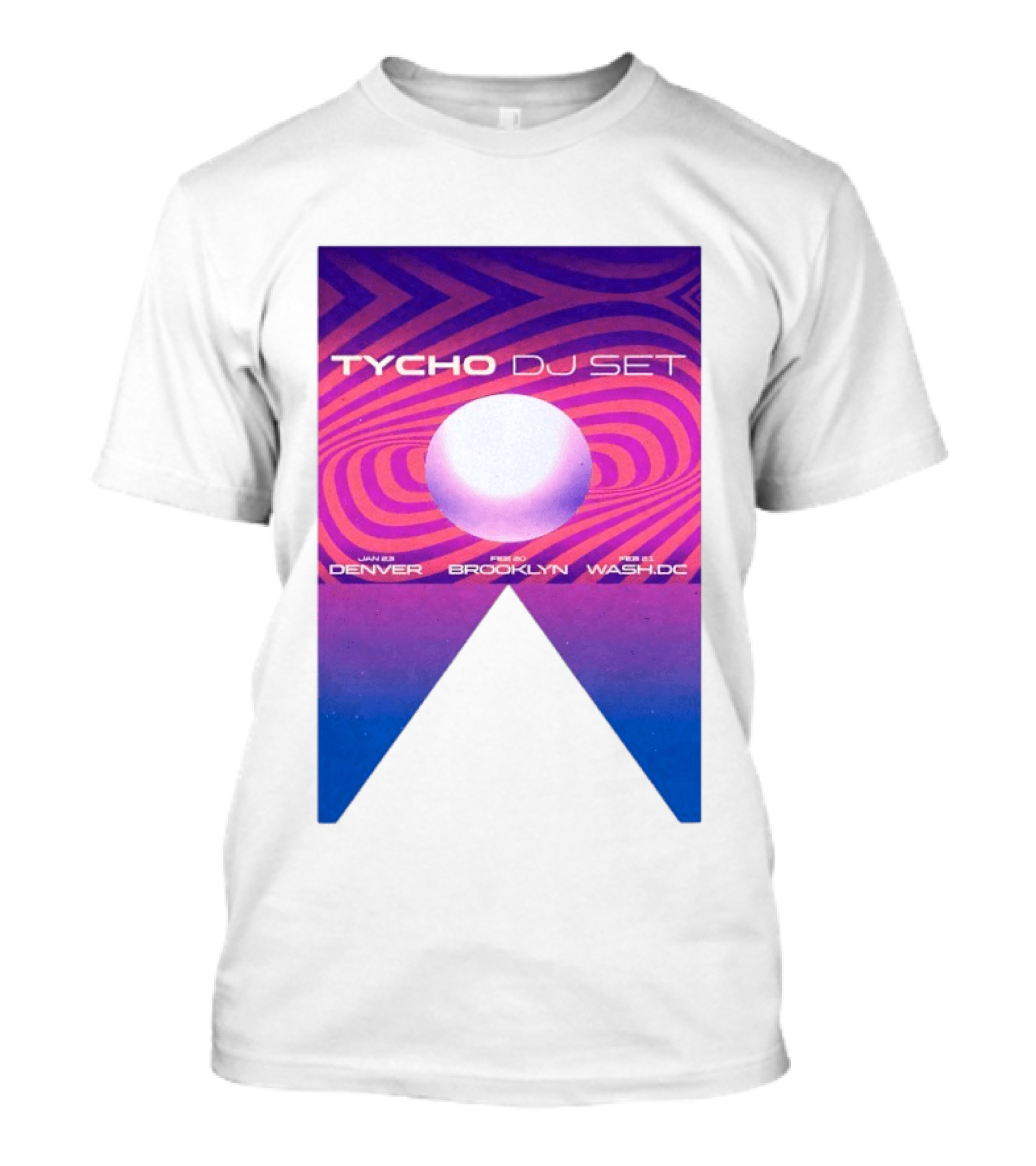 Tycho DJ Set Tour Jan Feb 2026 Denver Brooklyn DC T-Shirt