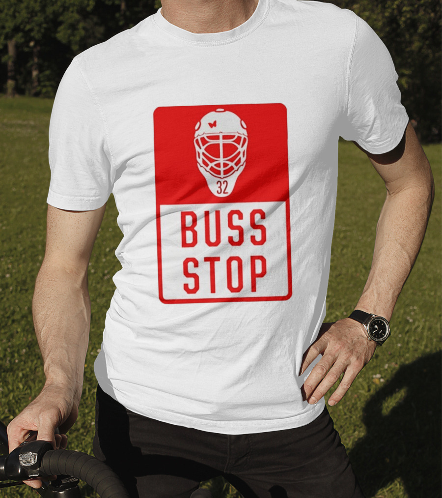 Carolina Hurricanes Buss Stop 32 Mask T-Shirt