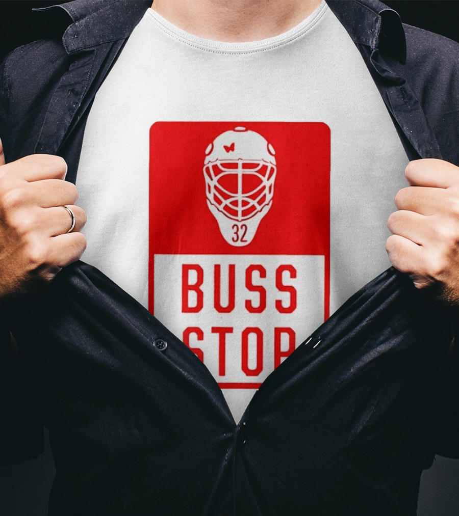 Carolina Hurricanes Buss Stop 32 Mask T-Shirt