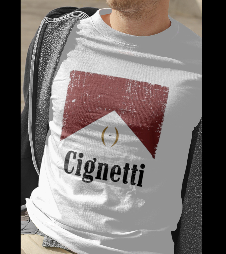 Cignetti Indiana Hoosiers Vintage Red Banner T-Shirt