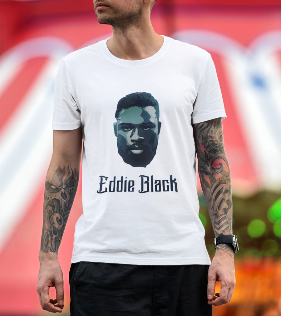 Eddie Black Big Head T-Shirt