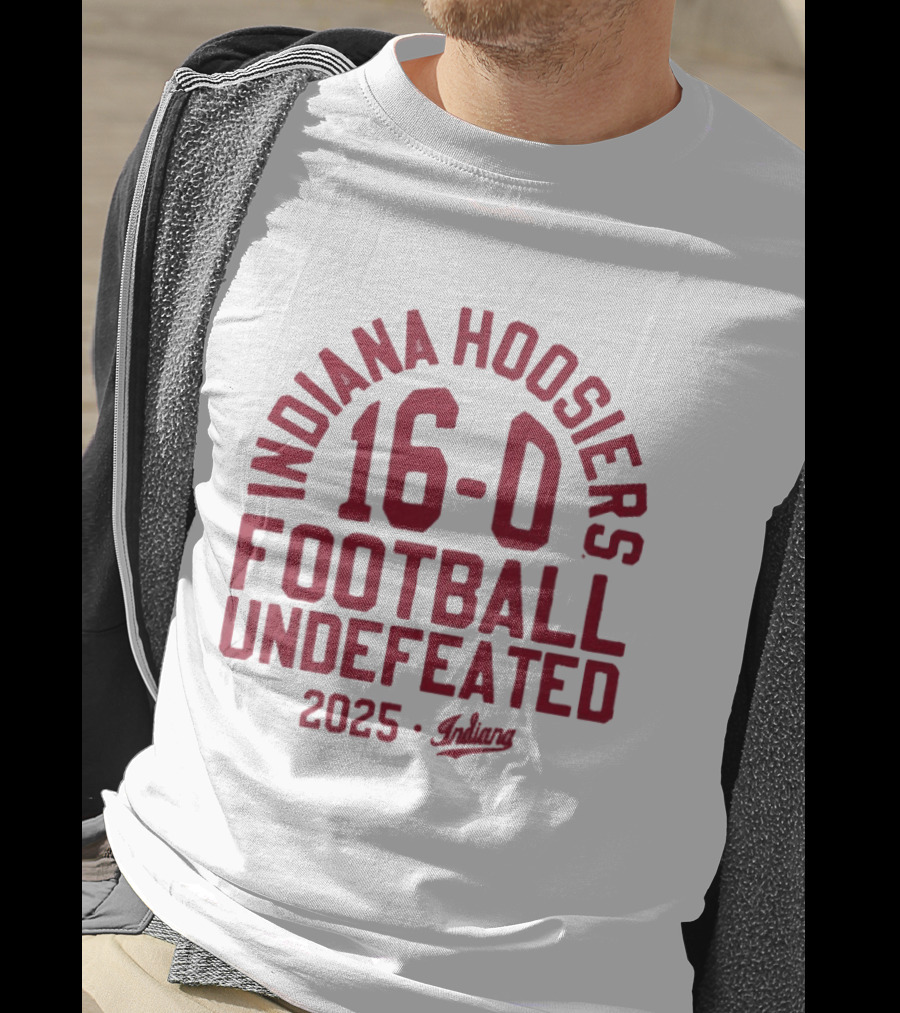 Indiana Hoosiers 2025 Football 16 0 Undefeated T-Shirt