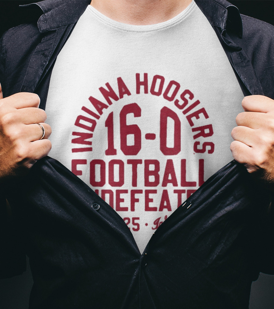 Indiana Hoosiers 2025 Football 16 0 Undefeated T-Shirt