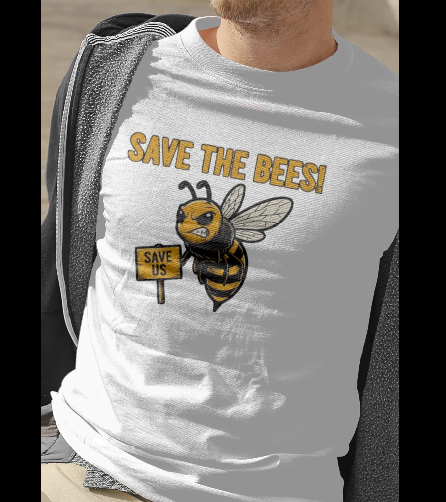 Grumpy Bee Save The Bees Save Us T-Shirt