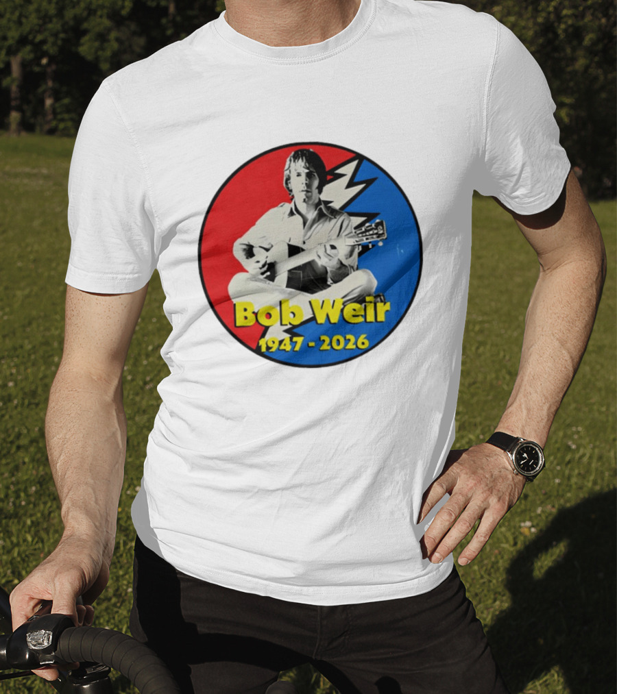 Bob Weir 1947 2026 Grateful Dead Lightning Bolt T-Shirt