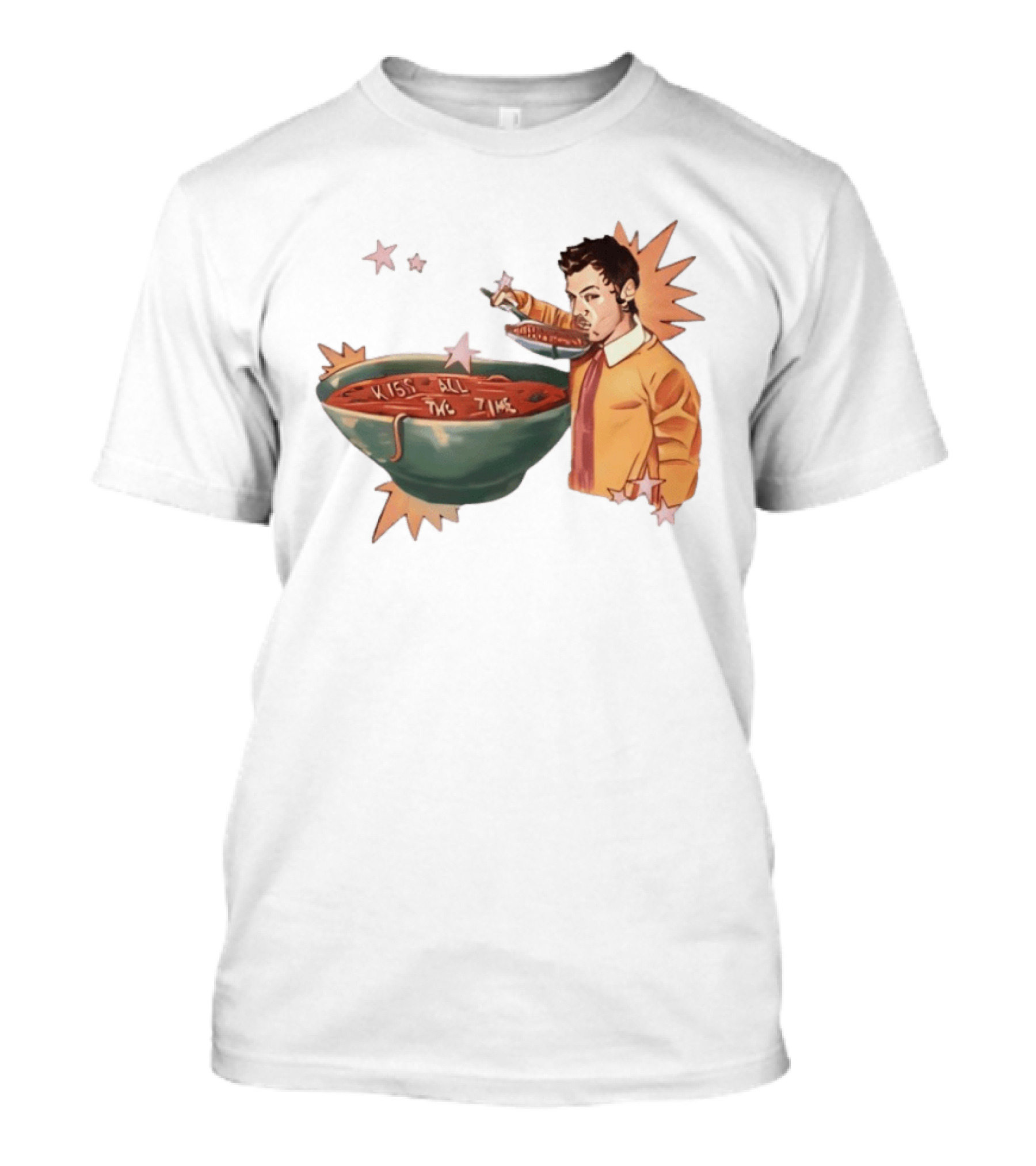 Kiss All The Time Soup Occasionally Stars T-Shirt