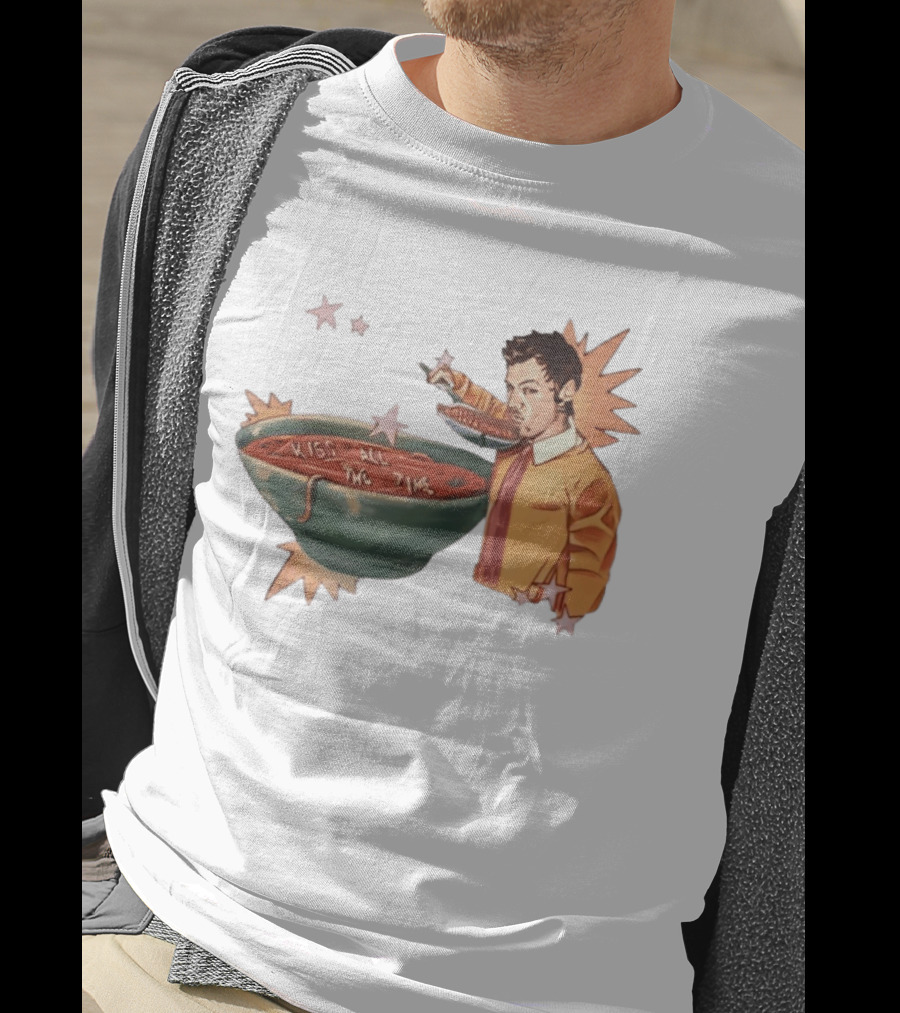 Kiss All The Time Soup Occasionally Stars T-Shirt