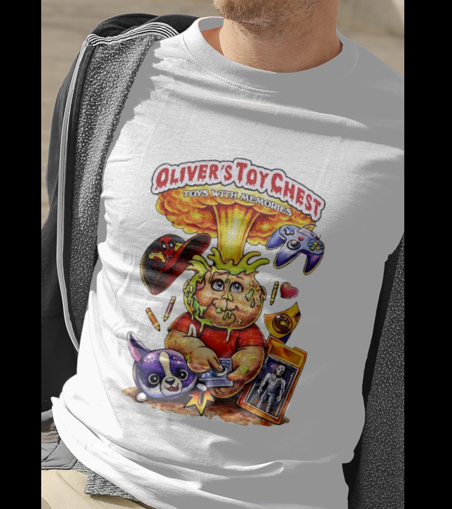 Oliver's Toy Chest Toys With Memories Cartoon Explosion Character Nostalgia T-Shirt