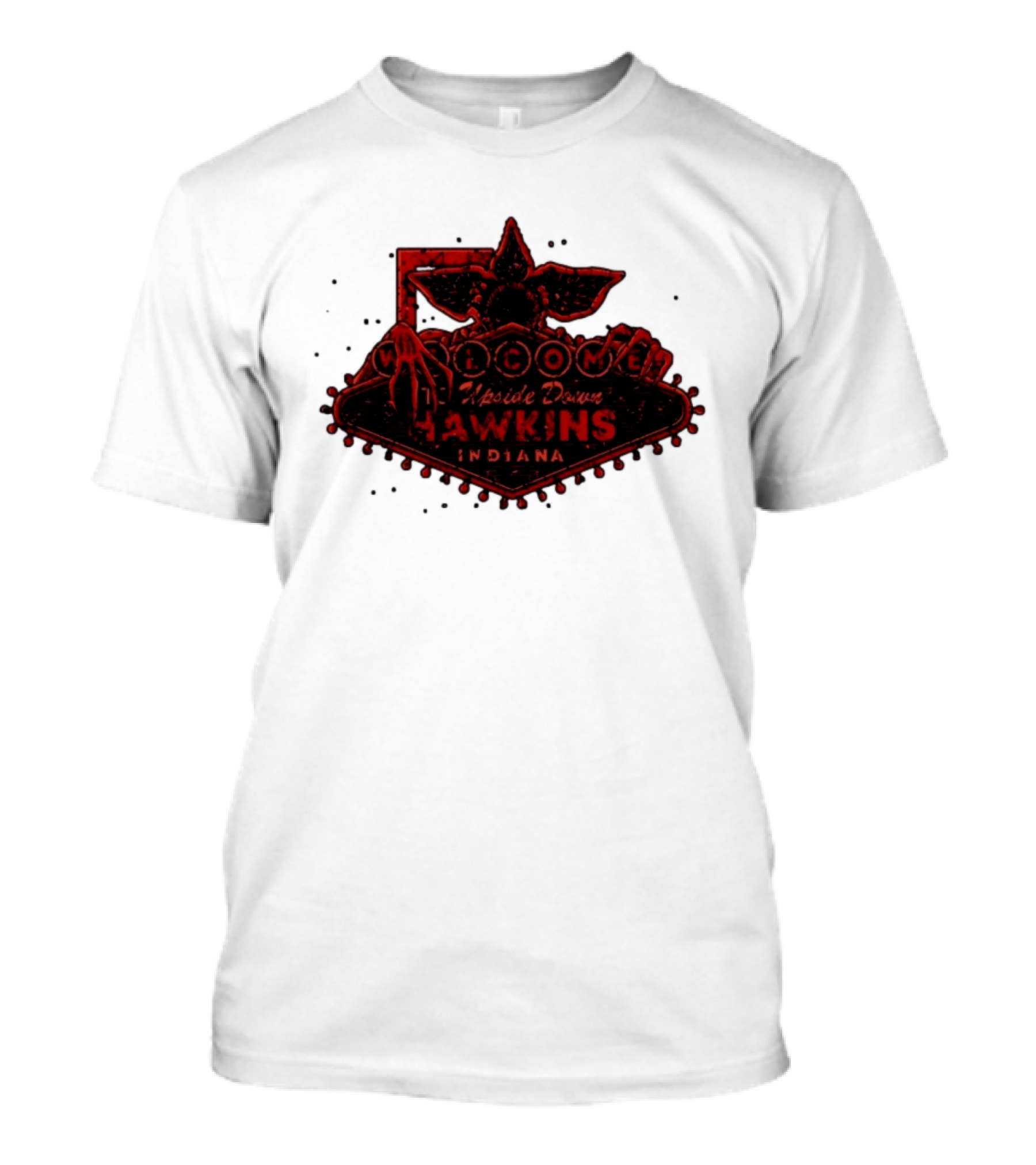 Welcome To Upside Down Hawkins Indiana Stranger Things T-Shirt