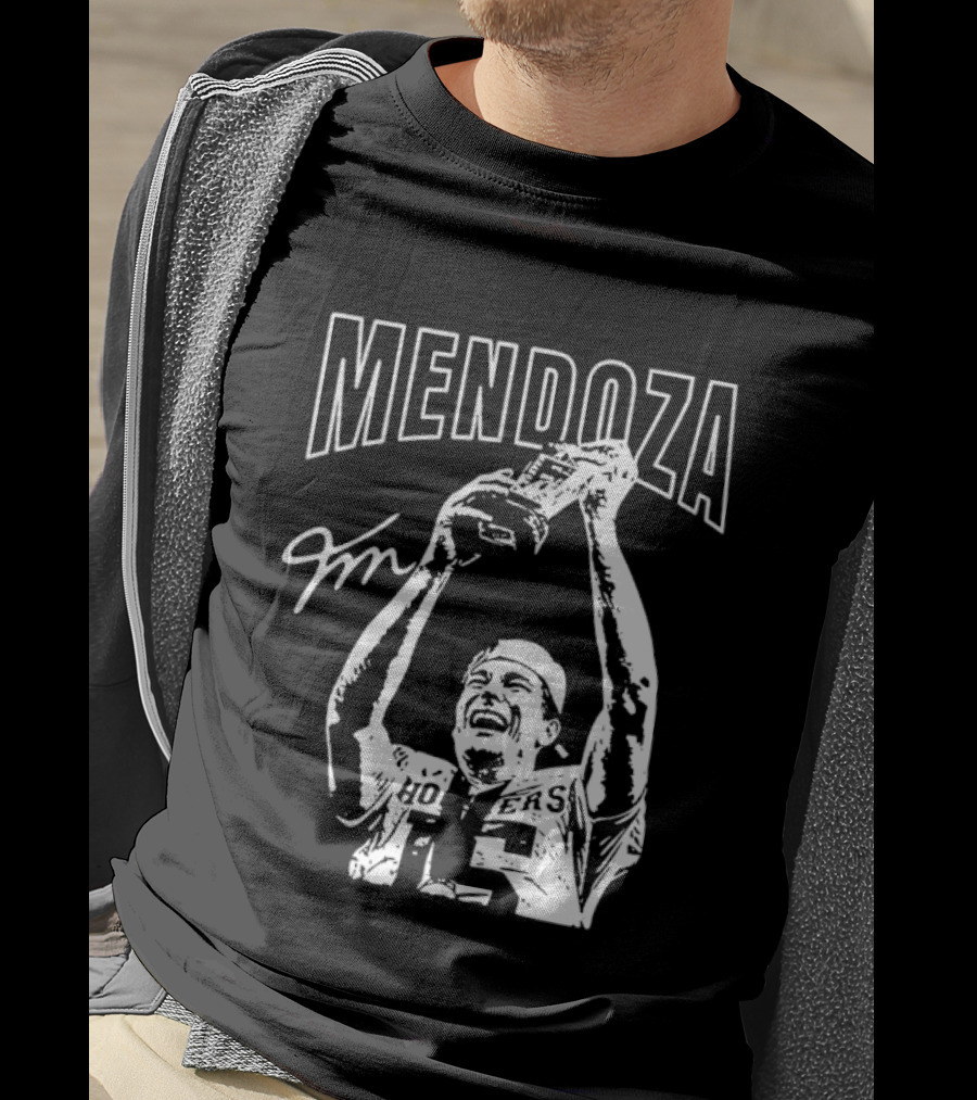 Mendoza Hoosiers Football Trophy Celebration T-Shirt