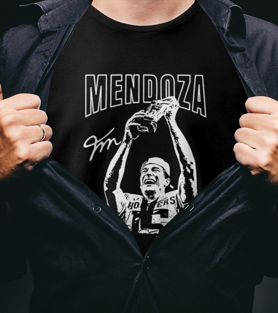 Mendoza Hoosiers Football Trophy Celebration T-Shirt