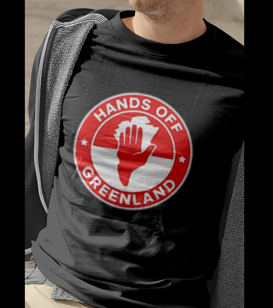 Hands Off Greenland Red Circle T-Shirt